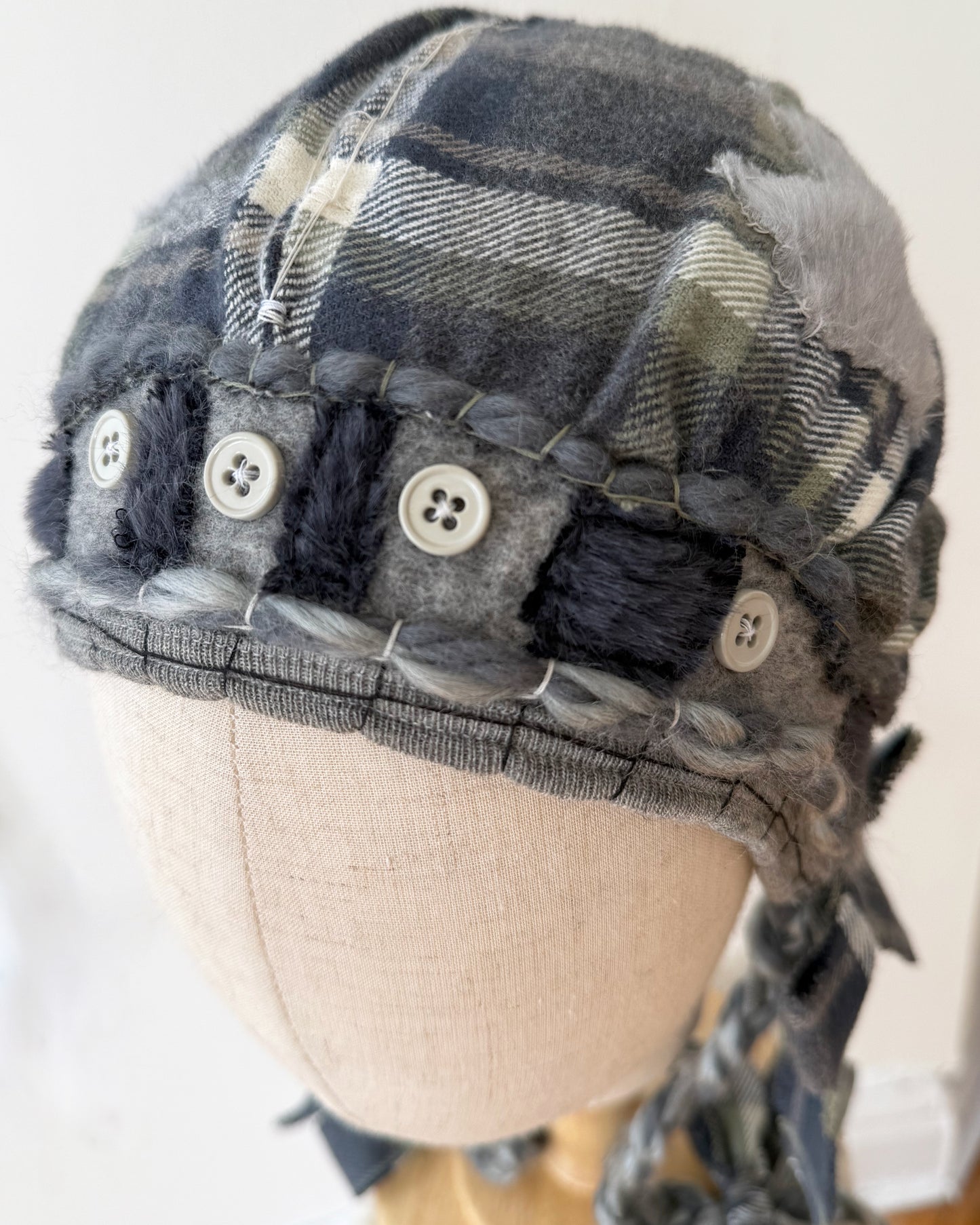 wool felted bonnet