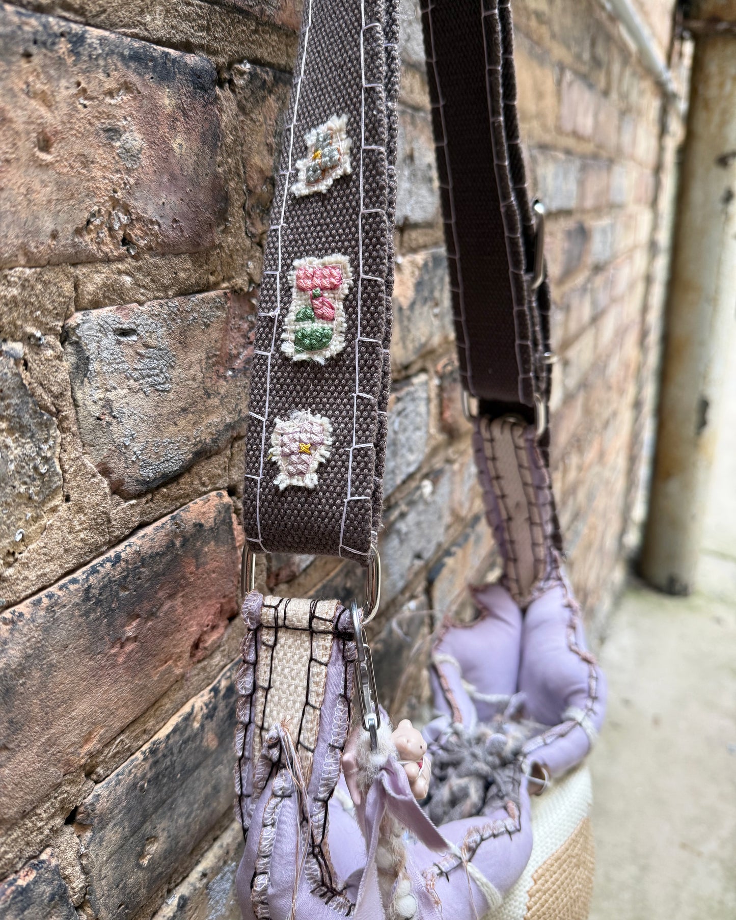 brown belt bag
