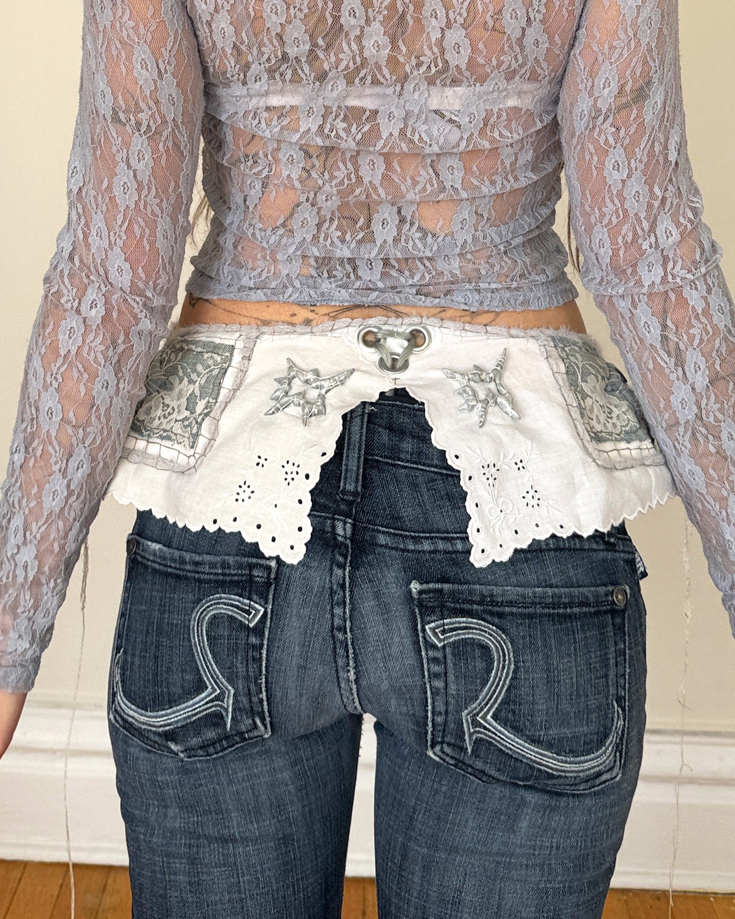 denim dance garter