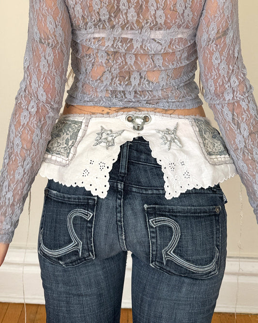 denim dance garter
