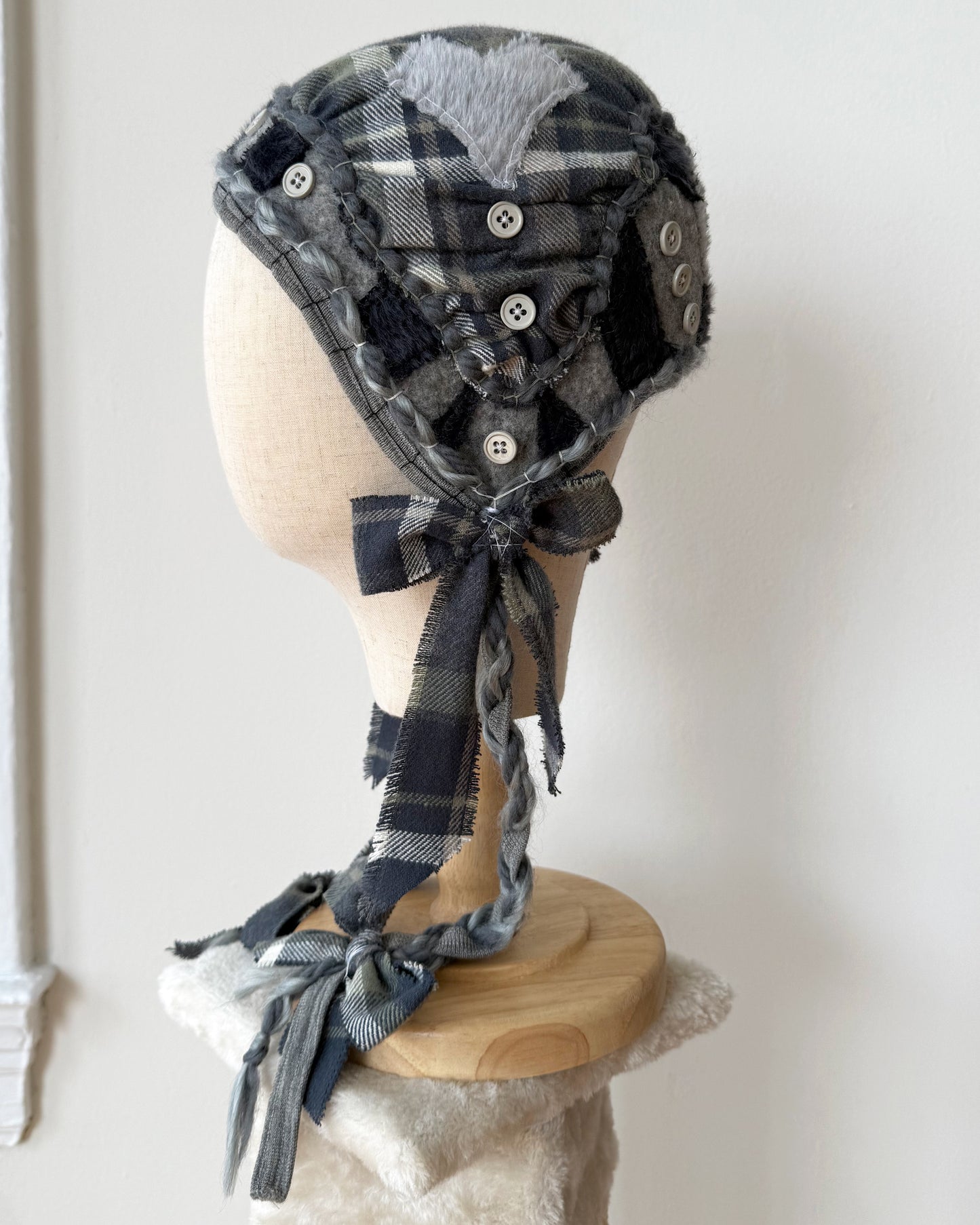 wool felted bonnet