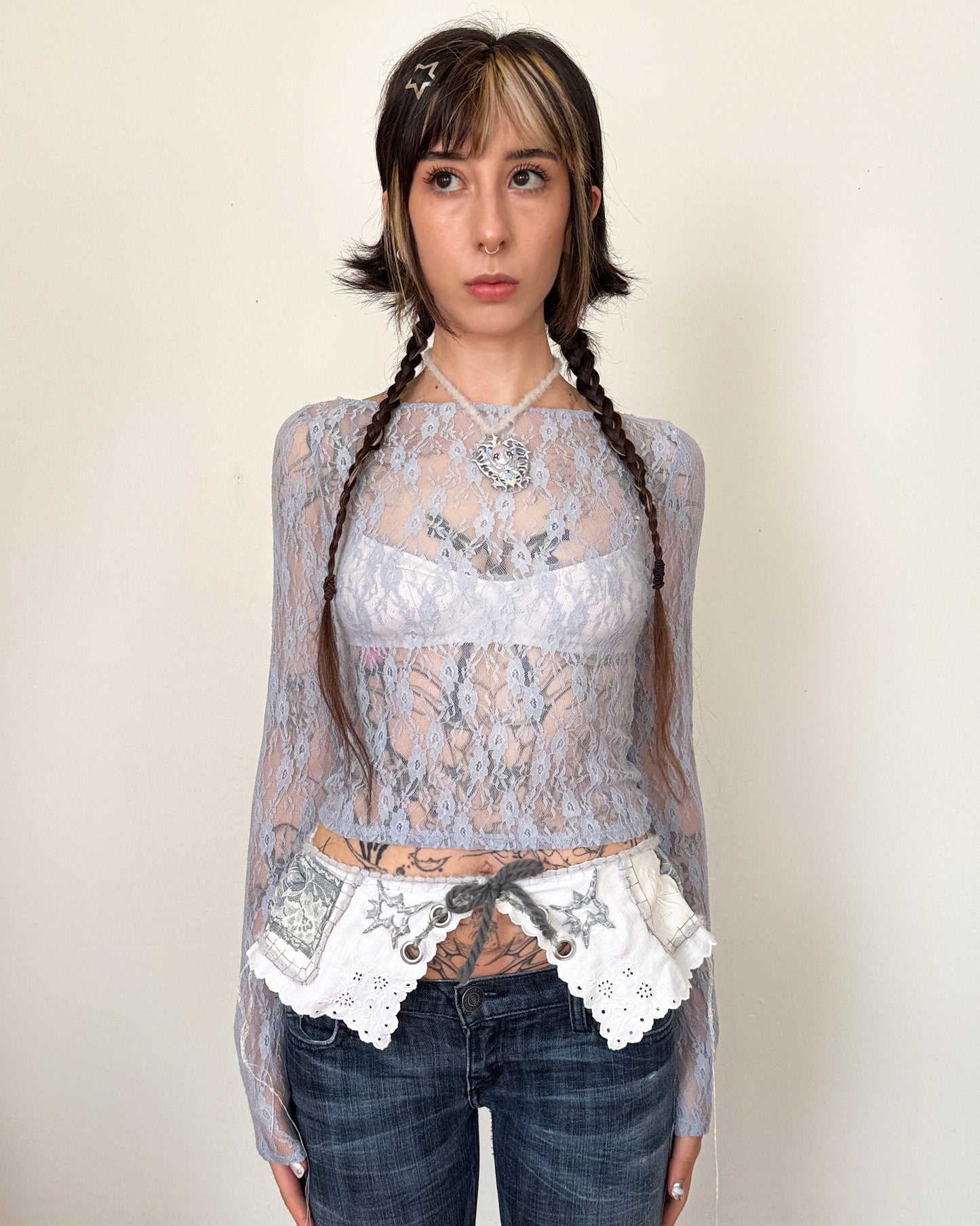 denim dance garter
