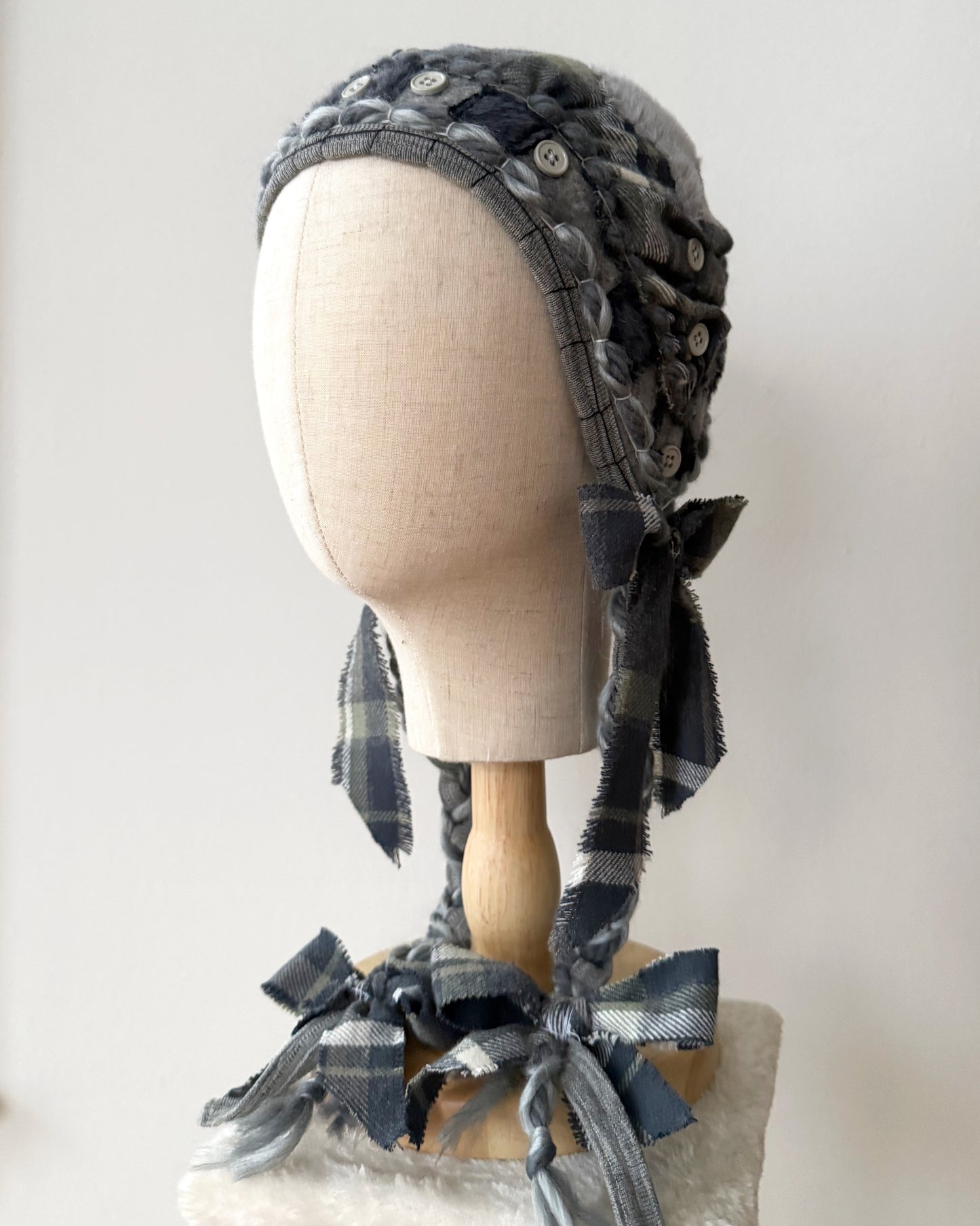 wool felted bonnet