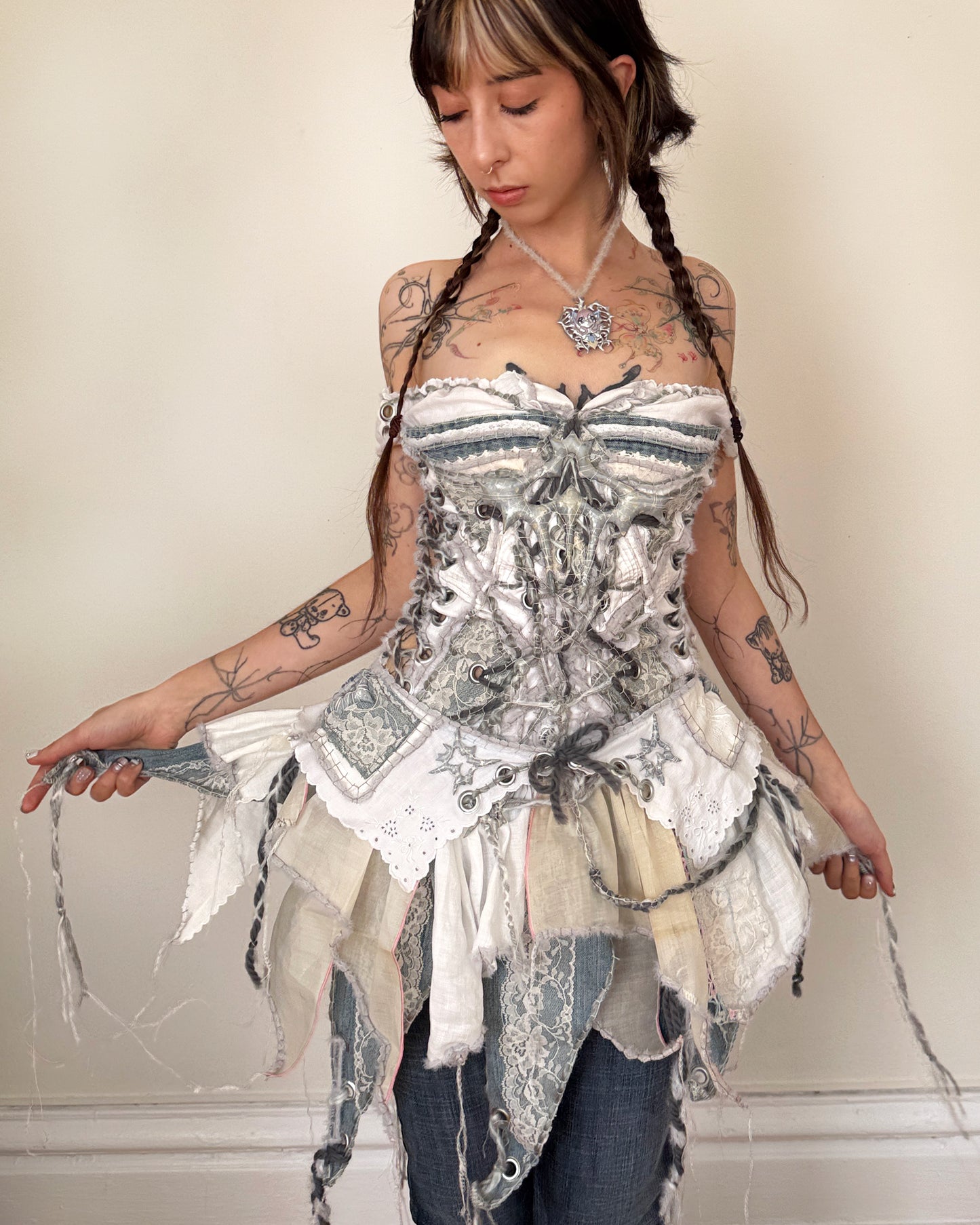denim dance dress