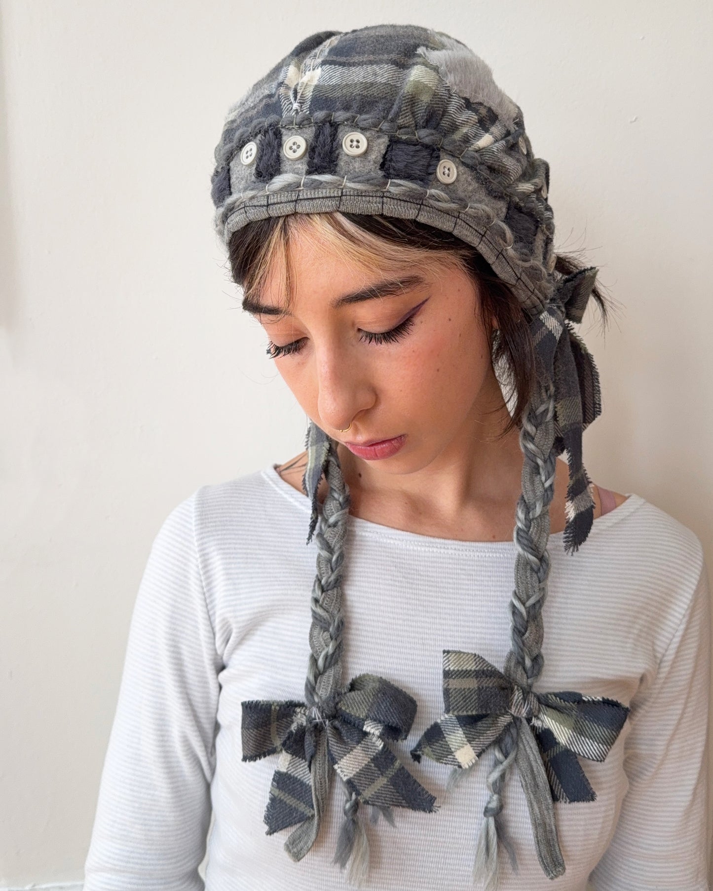wool felted bonnet