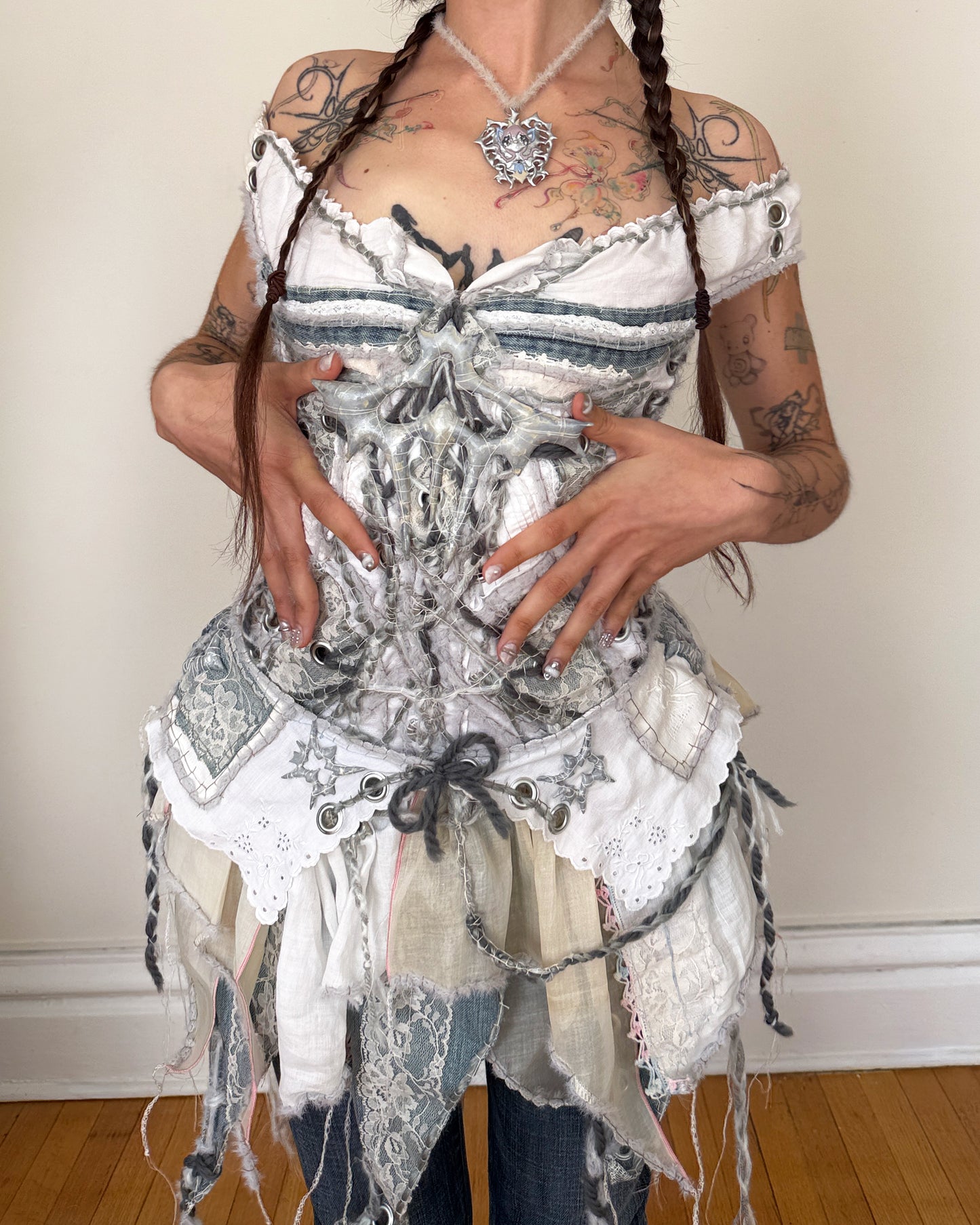 denim dance dress